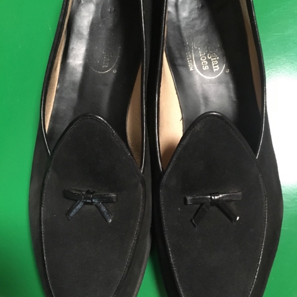 Belgian Shoes - US: 9.5 Traveler - Black Suede